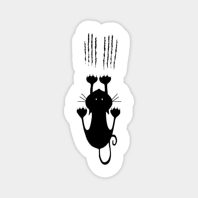 Scratch Cat Magnet by imphavok