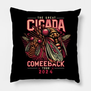 The Cicada Reunion U.S Tour 2024 Cicada Concert Fest Lover Pillow