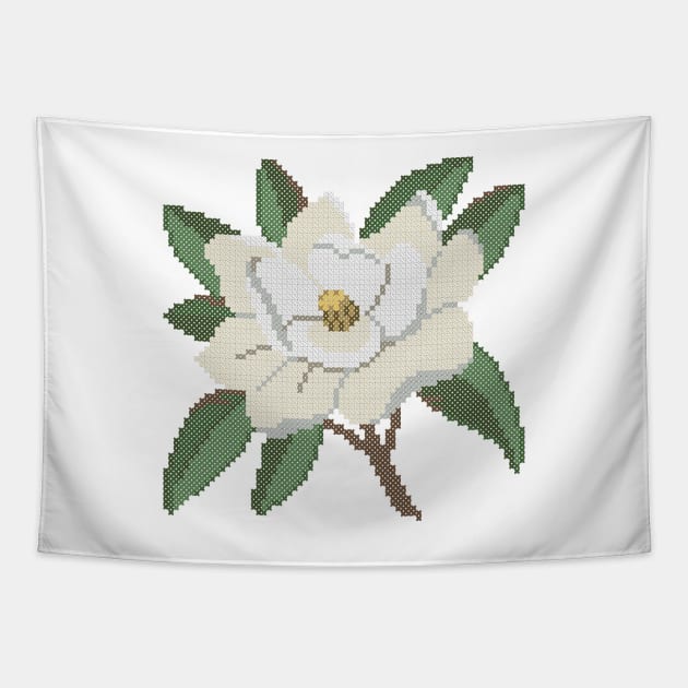 Louisiana Mississippi State Flower Magnolia Tapestry by inotyler