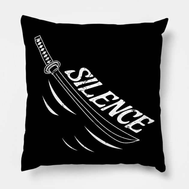 Katana Sword Japanese Samurai Sword Pillow by HBfunshirts