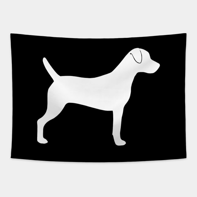 Parson Russell Terrier Silhouette Tapestry by Coffee Squirrel