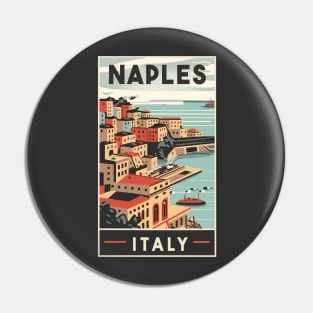 A Vintage Travel Art of Naples - Italy Pin