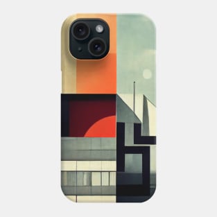 Bauhaus architectural illustration Phone Case