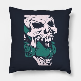 Anchor Skull Pillow