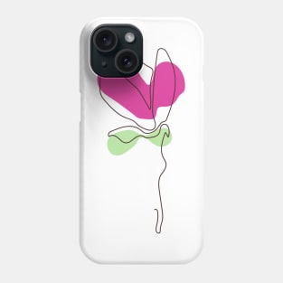 Flower silhouette Phone Case