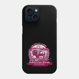 American Bison - WILD NATURE - BISON -13 Phone Case