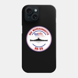 USS Massachusetts BB-59 Phone Case