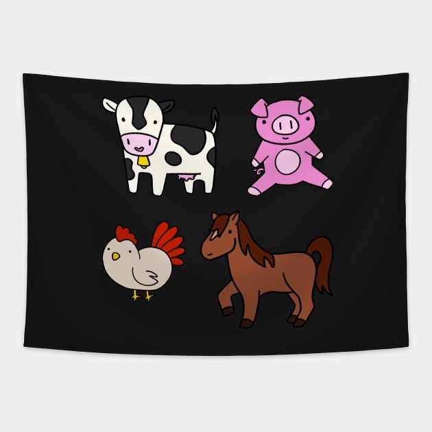 Barnyard buds Tapestry by ncprocter