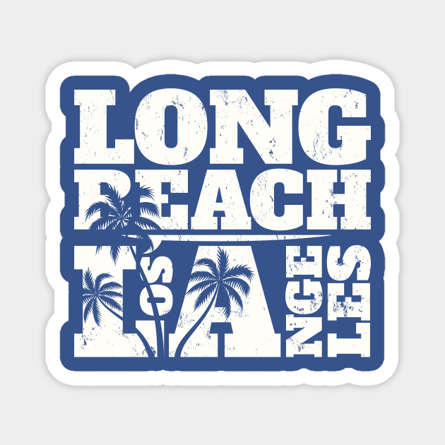 Long Beach Surfing Magnet by SM Shirts