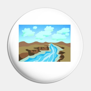 Serene River Pin