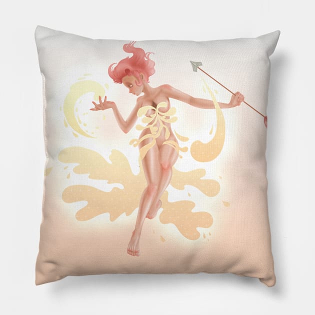 Gold Blood BG Pillow by Bittersweet_Glow