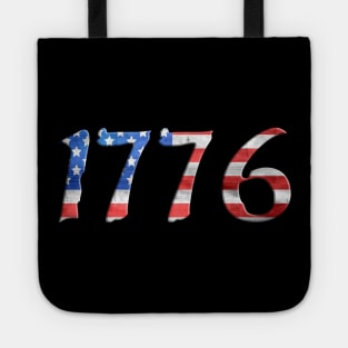 1776 Patriotic USA Colors Design Tote