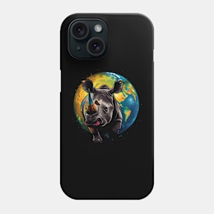 Rhinoceros Earth Day Phone Case