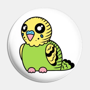 Light Green Budgie Pin