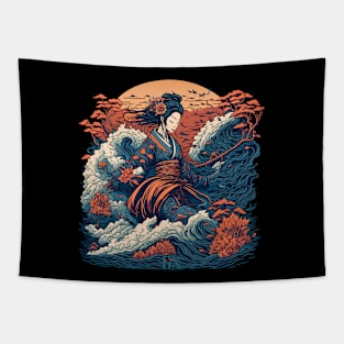 Geisha Sea Tapestry