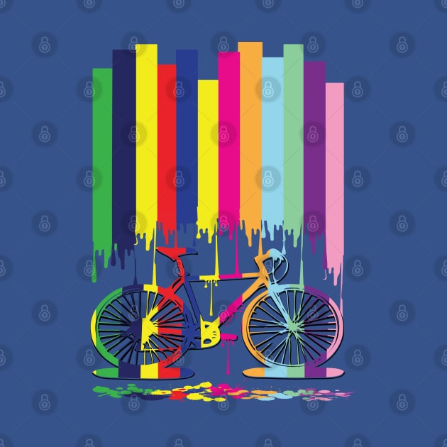 Rainbow bicycle by CindyS