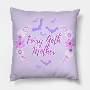 Pastel Bats Fairy Goth Mother Pillow