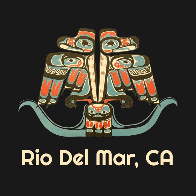 Rio Del Mar, California Thunderbird PNW Native American Indian Tribal Art by twizzler3b