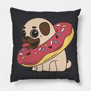 Puggy Donut Pillow