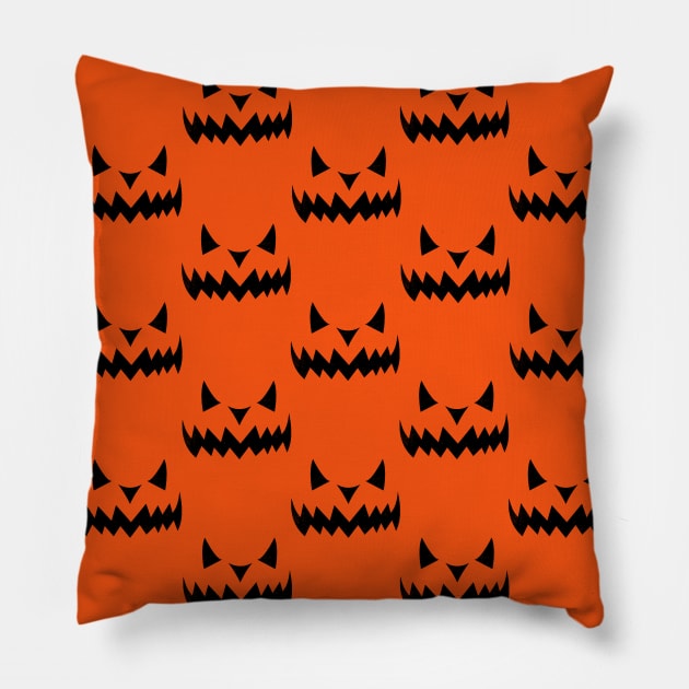 Spooky Pumpkins Pillow by LunaMay