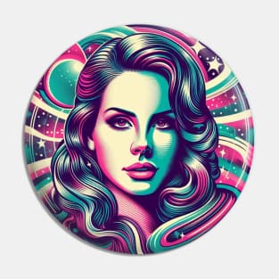 Lana Del Rey - Noir Stars Pin