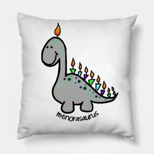 Hanukkah Dino Menorasaurus Pillow