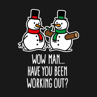 Funny Christmas funny Gym bodybuilding work out T-Shirt