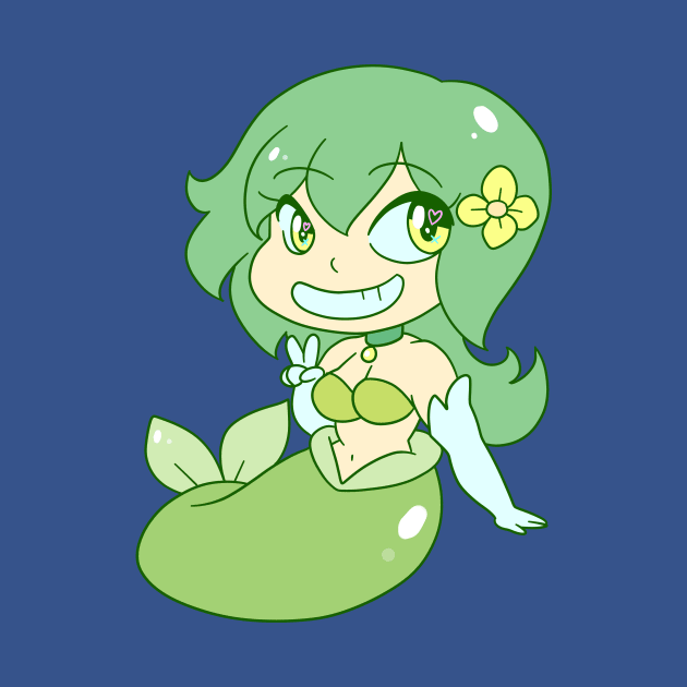 Cute Green Mermaid by saradaboru