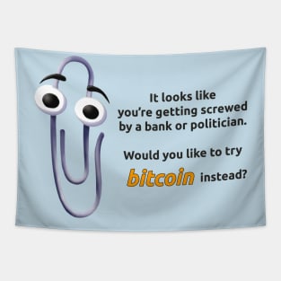 Clippy Bitcoin Tapestry