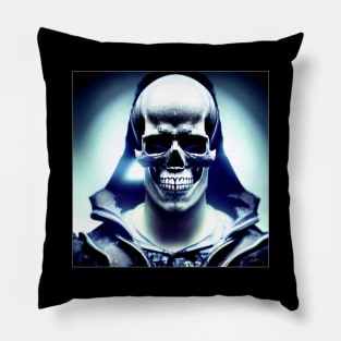 DARKSYNTH SKULL #004 (FRAMED) Pillow