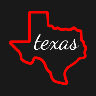 State of Texas Map T-Shirt