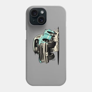 Cartoon retro hot rod Phone Case