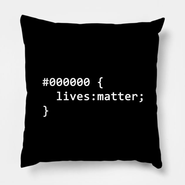 Black Lives Matter Pillow by YiannisTees