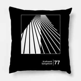 Spiegelsaal / Minimalist Graphic Design Fan Artwork Pillow