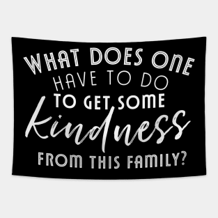 What does one have to do to get some kindness from this family Prince Charles quote Tapestry