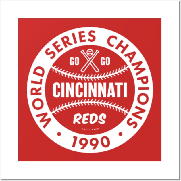 1990 World Series - Game 4 Cincinnati Metal Print by Cincinnati Reds 