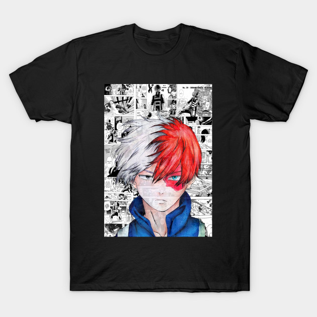 Shoto Manga Design My Hero Academia T Shirt Teepublic