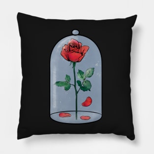 Enchanted Rose in a Jar Pillow