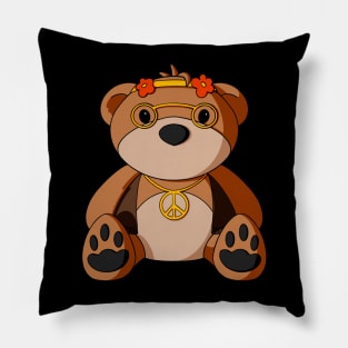 Hippy Teddy Bear Pillow