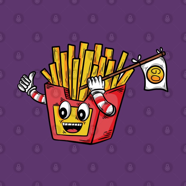 French fries happy expression by Mako Design 