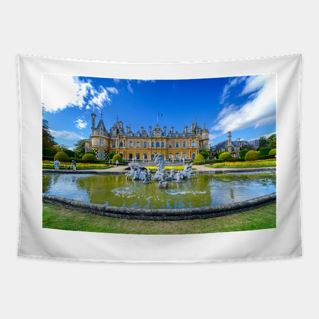 The Pond and Manor at Waddesdon Tapestry by BrianPShaw