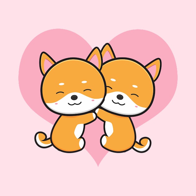 Shiba Inu Love Hug by epiclovedesigns