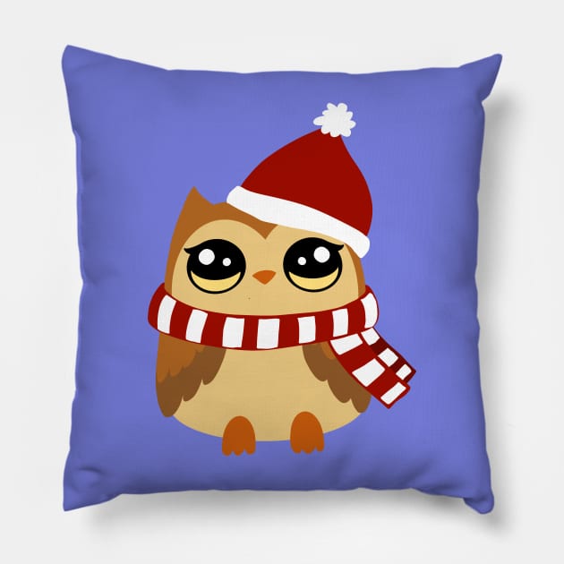 Christmas Owl Pillow by Mey Designs