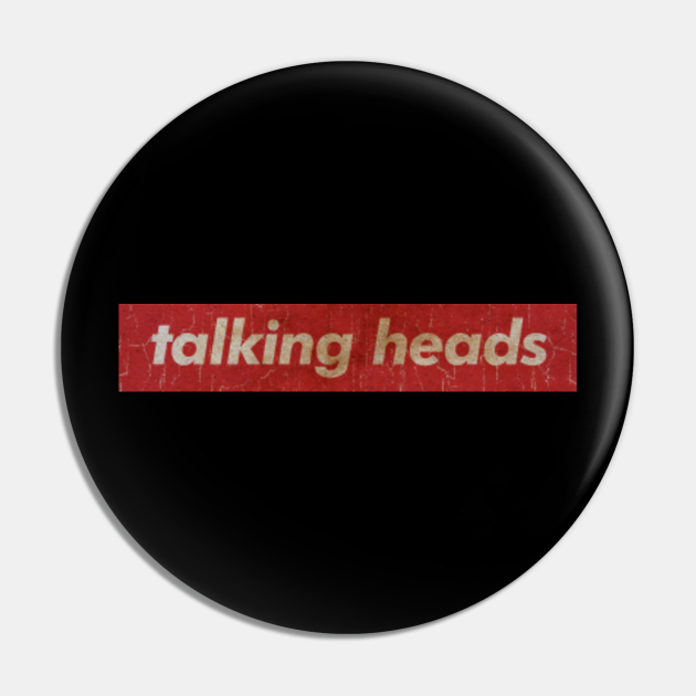Talking Heads SIMPLE RED VINTAGE Talking Heads Pin TeePublic