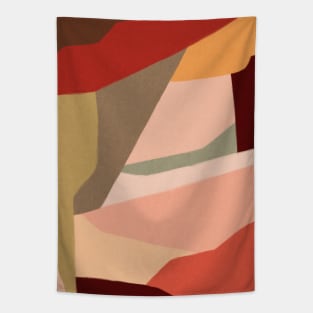 Boho Earthy Garden Abstract shapes Tapestry