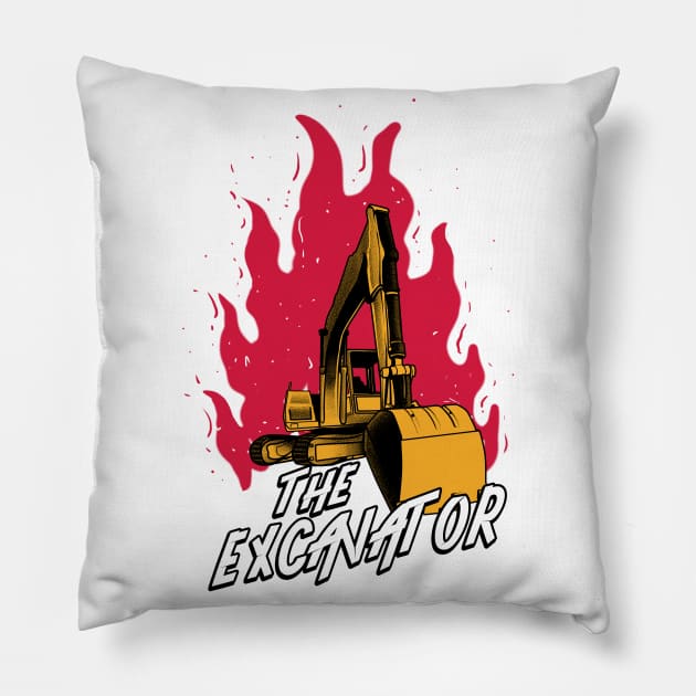 The Excavator Pillow by damnoverload