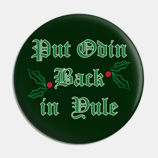 Put Odin Back in Yule Pin