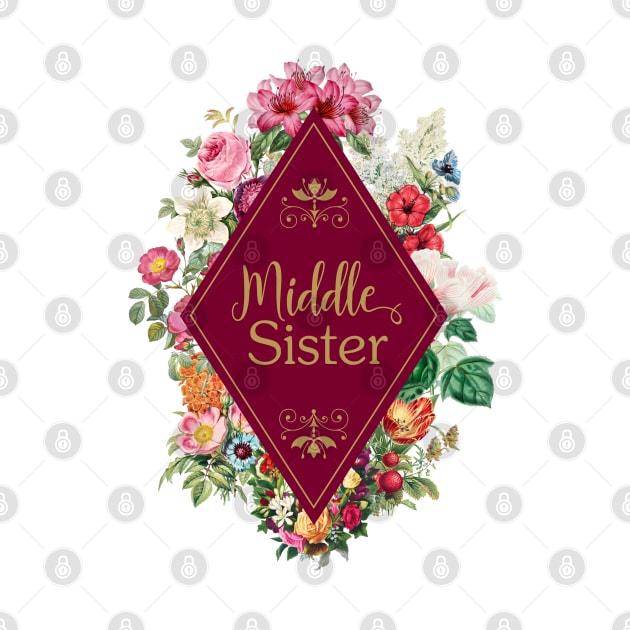 Matching Sister Gifts - Middle Sister by get2create