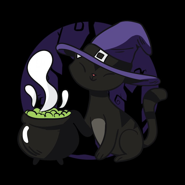 Sweet cats witch by rueckemashirt