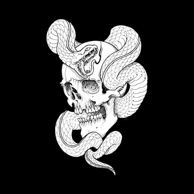 Skull and Snake by Guru